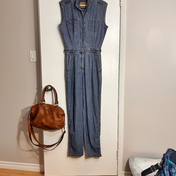 Vintage Liz Claiborne Denim jumpsuit size 10 US - Picture 2 of 4